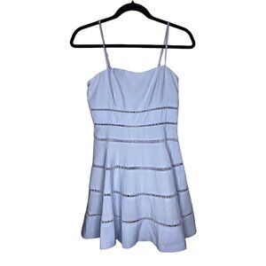 NEW Storia Dress Size Small Women's Sleeveless Crochet Strappy Mini Skater Dress